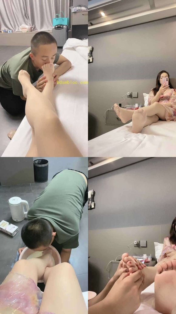 【魅儿】家奴伺候-牛奶泡脚按摩