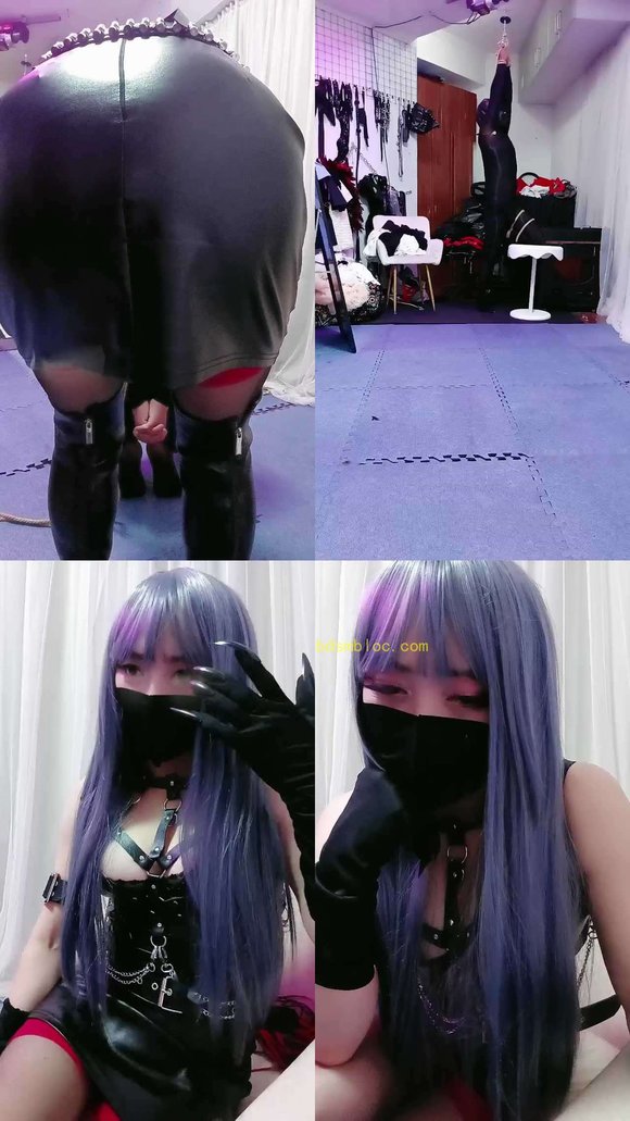 【冰炫】长发魔女吊绑贱奴虐杀