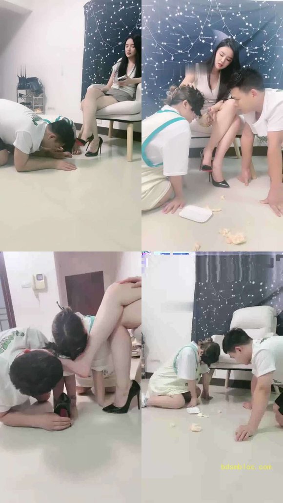 【子琳/希希子的情侣m】高跟喂食/伺候舔脚/浓痰喂【双视角版】