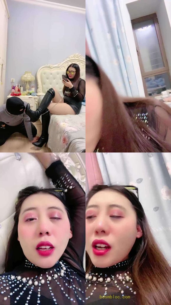 【伊兮夫妻】锁奴被发现是绿帽-骑马虐乳/踩踏/插嘴/丝袜内裤塞嘴