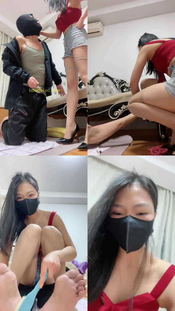 【艾拉S】520玩绿帽-高跟踩/拧耳朵/挠痒/虐乳