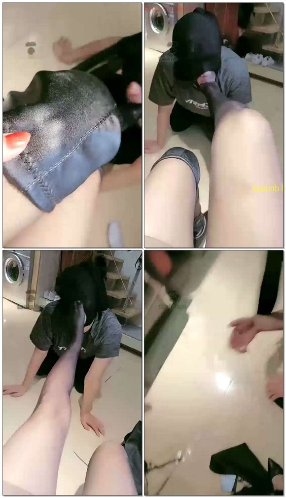 【林夕女王】素人快递小哥偷闻我的鞋子