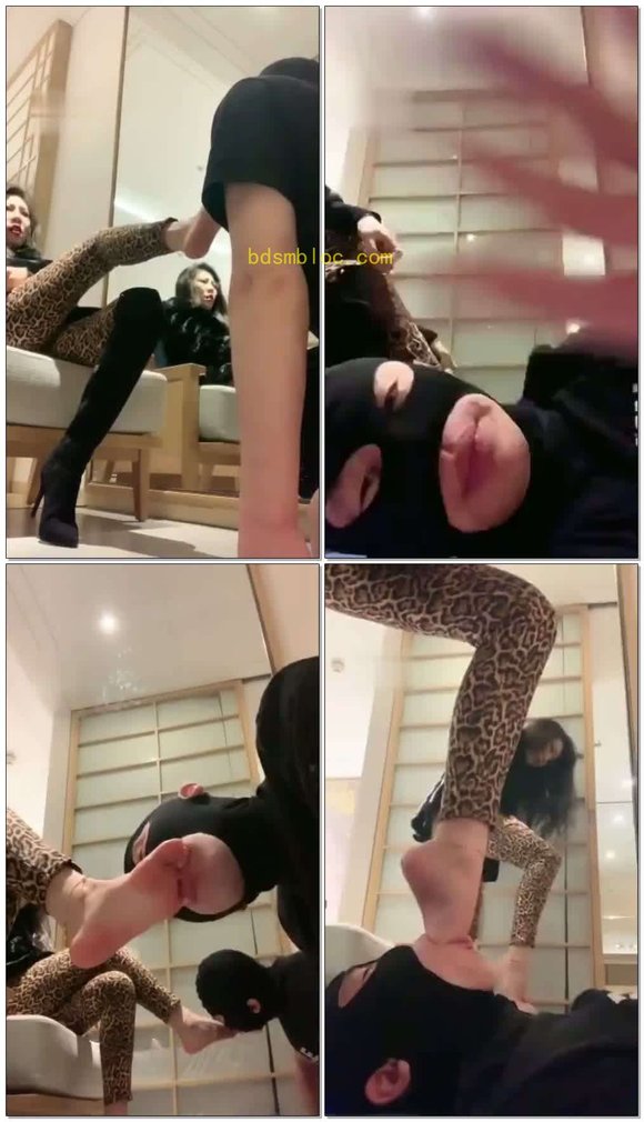 【歌迪丝】长靴裸足深喉插吐贱狗