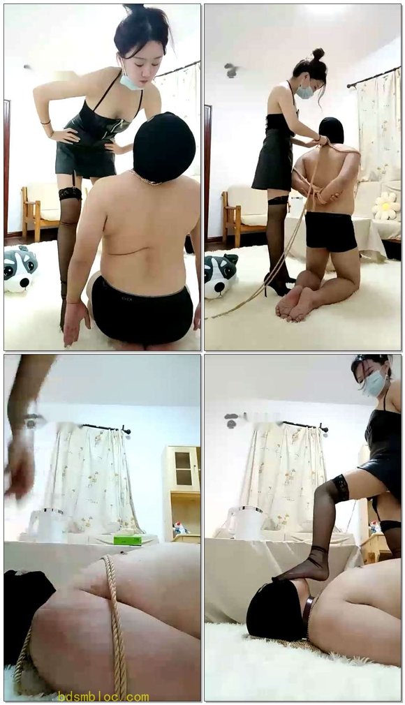 【安城S】骑乘羞辱踩狗脸，钻胯口水