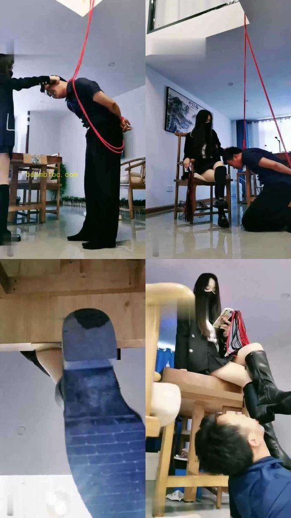 【猫神大人】学生S长靴吊绑老师虐【双视角版】