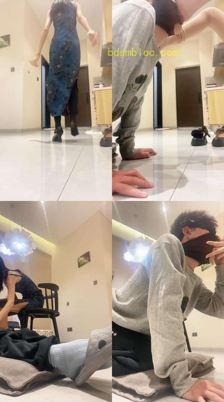 【织羊】旗袍女主玩虐脚下贱奴