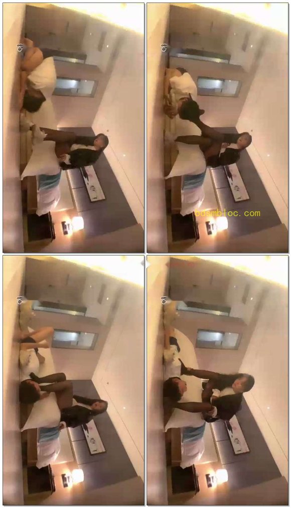 【安晴s】运动鞋原味黑丝开心训狗