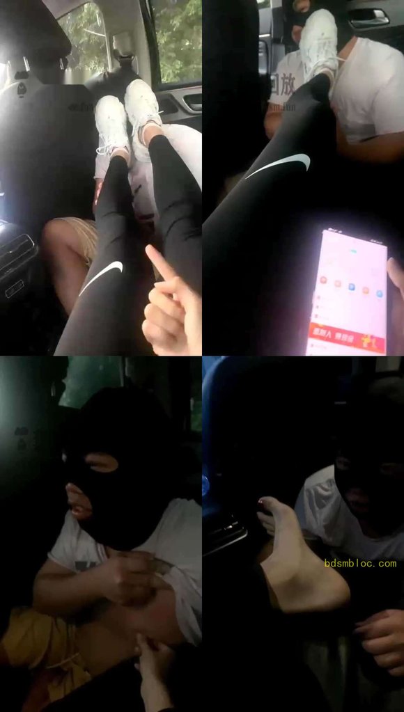 【莫妮卡s】车内恋足，路人不断