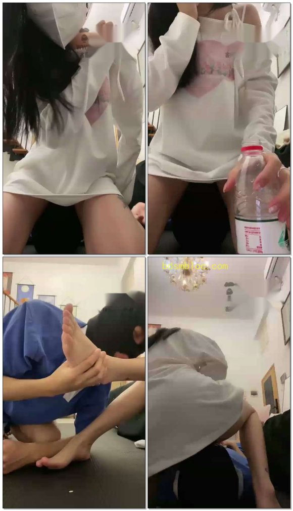 【香菜s】坐脸窒息舔脚耳光圣水