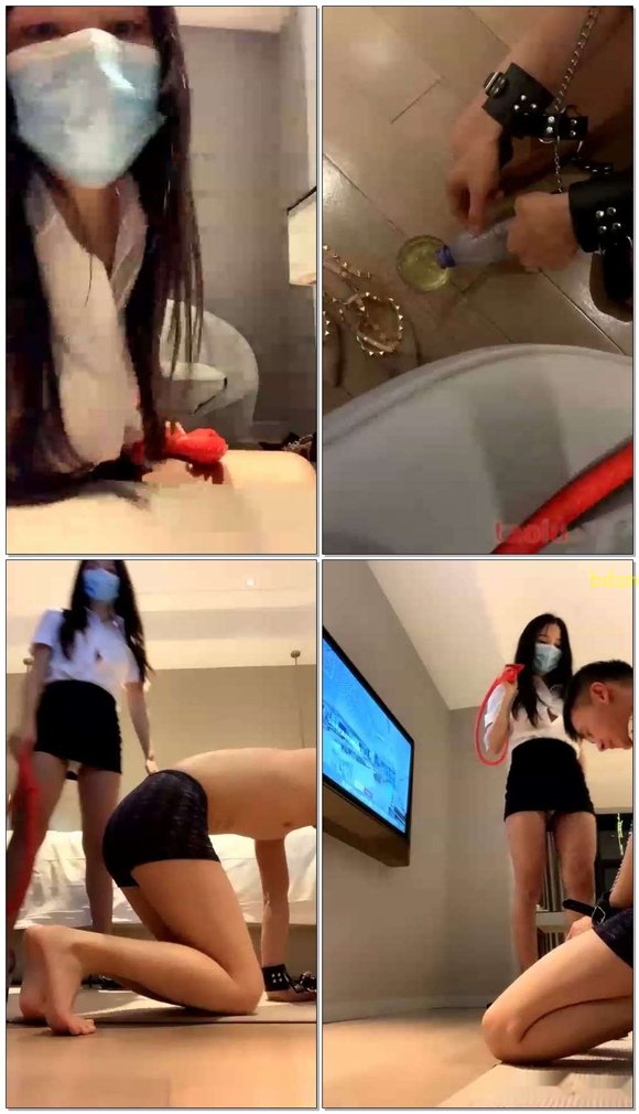 【广西苏老师】强制射精露露吃精圣水鞭罚钻胯