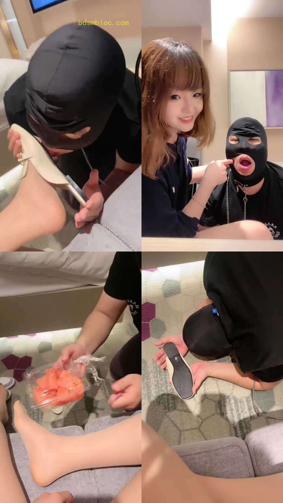 【Siu姐姐】鞋抽耳光/跪舔脏鞋底/鞋插嘴/肉丝脚恋足舔