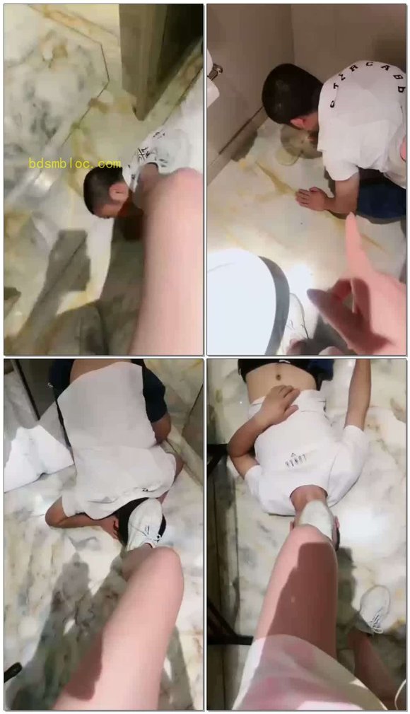 【曳摇】傻逼吃，舔鞋底