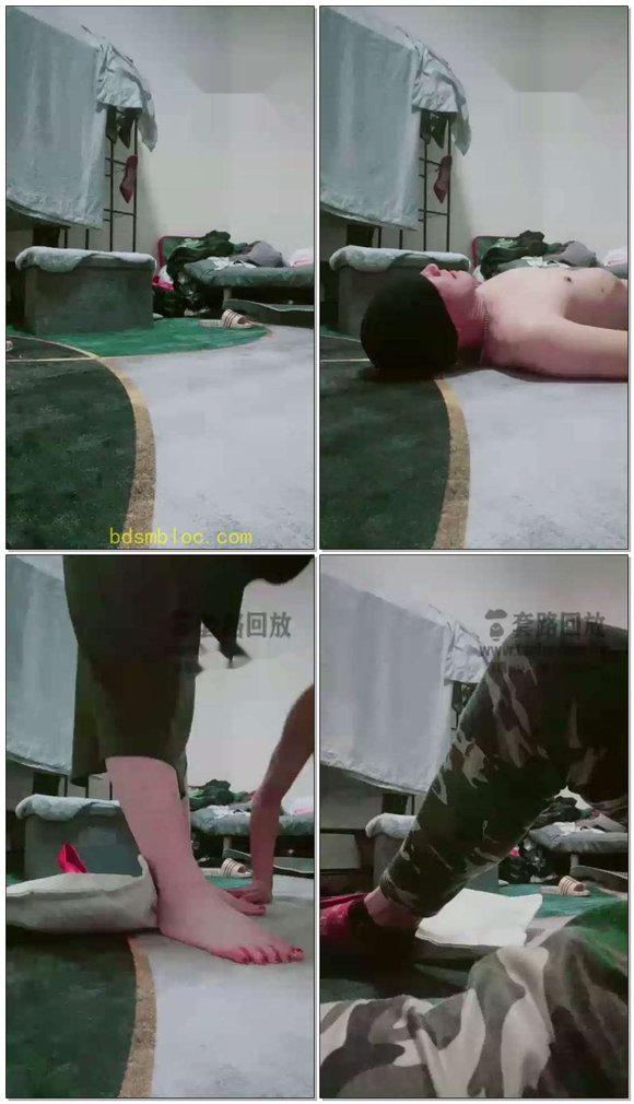 【上海安心女王】脚耳光，脚窒息