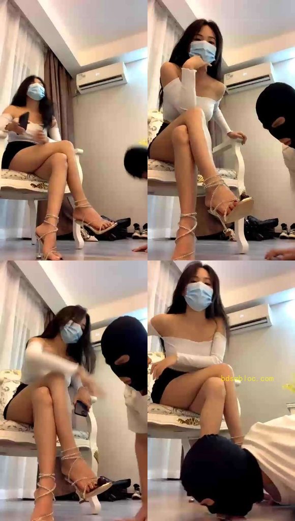 【广西苏老师】凉鞋舔脚喂食口水