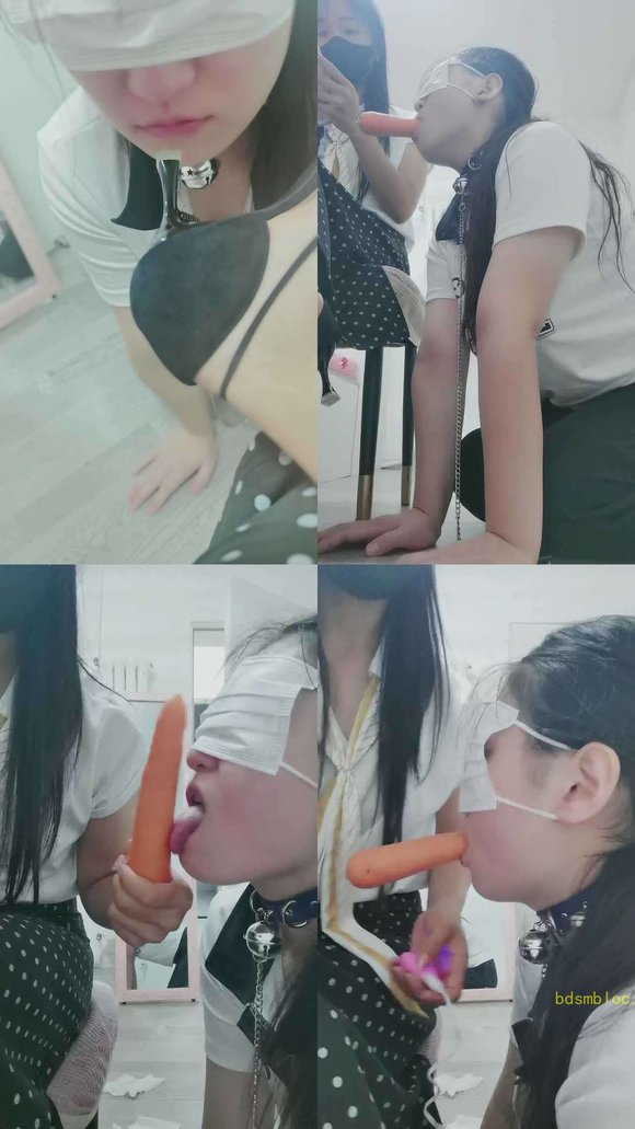 【璃茉老师】母畜-高跟鞋根+胡萝卜插嘴