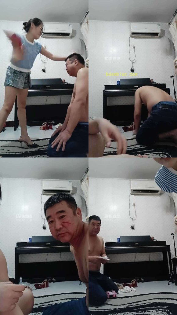 【刑狗】挑战高跟鞋耳光，拖鞋耳光