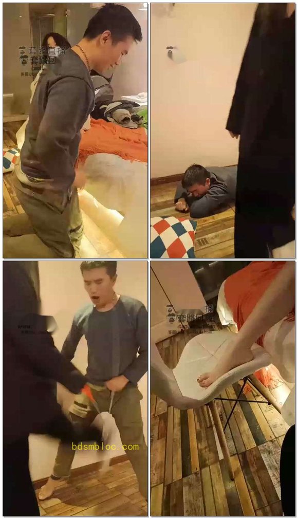 【第一帅男神】职业装柠檬和她中筒靴闺蜜琪琪暴打男神