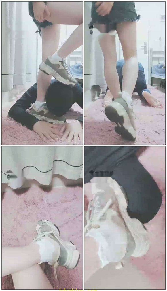 【灵竹】全体重踩踏，折磨贱狗