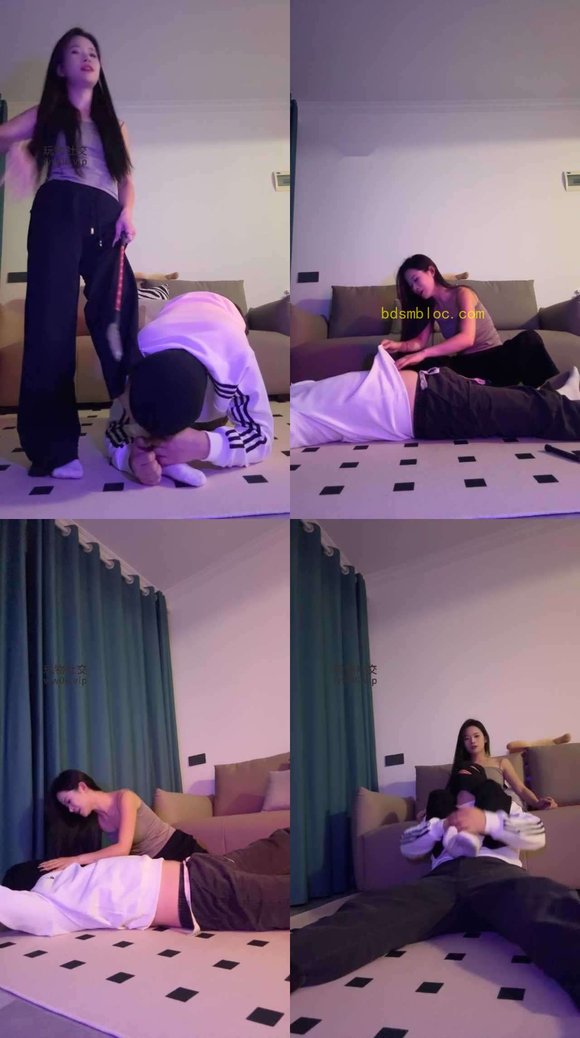 【辣辣bb】白袜脚踩踏/骑狗背鞭打/捂脸窒息