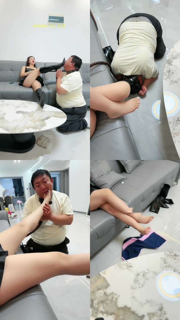 【冷兮小主】伺候舔脚，和洗脚水的贱货和洗脚水