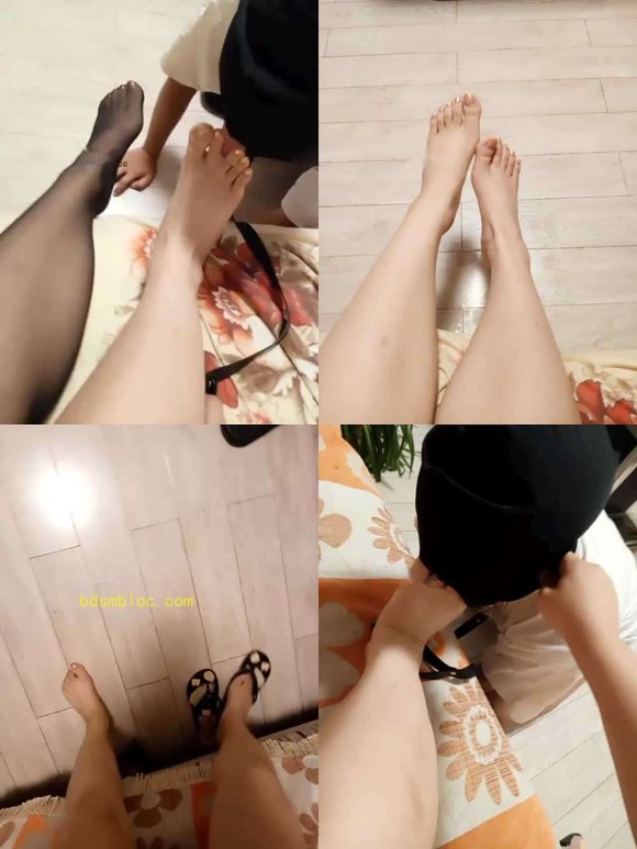 【猫】黑丝裸足狂舔/伺候沐足