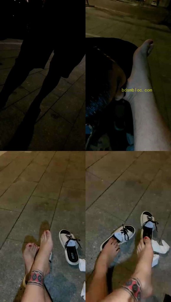 【香奶奶s】户外开发路人跪舔，猛吸玉足