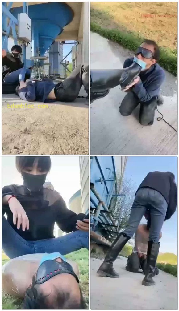 【美离子】继续T狗：户外场,舔脚恋足,奴性极重