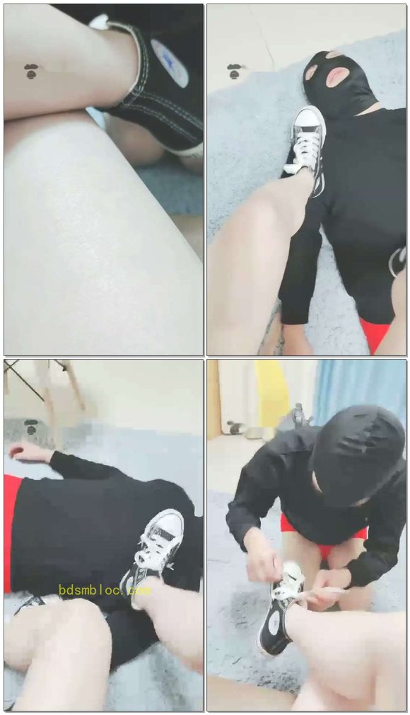 【皇S】帆布鞋狗狗闻鞋，踩踏，恋足
