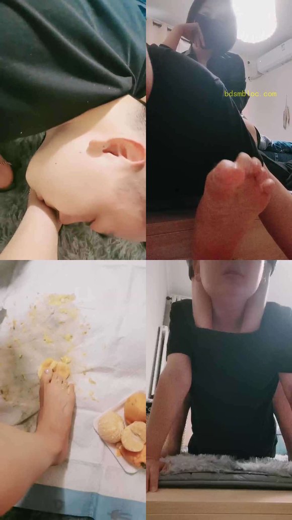 【杰哥】开发素人裸足踩踏喂食