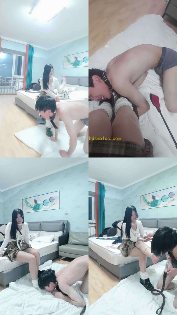 【小梦s】开发学弟第一期耳光圣水