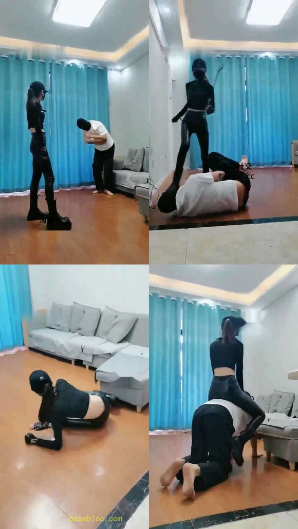 【美娜格格】重度爆头舔脏靴羞辱