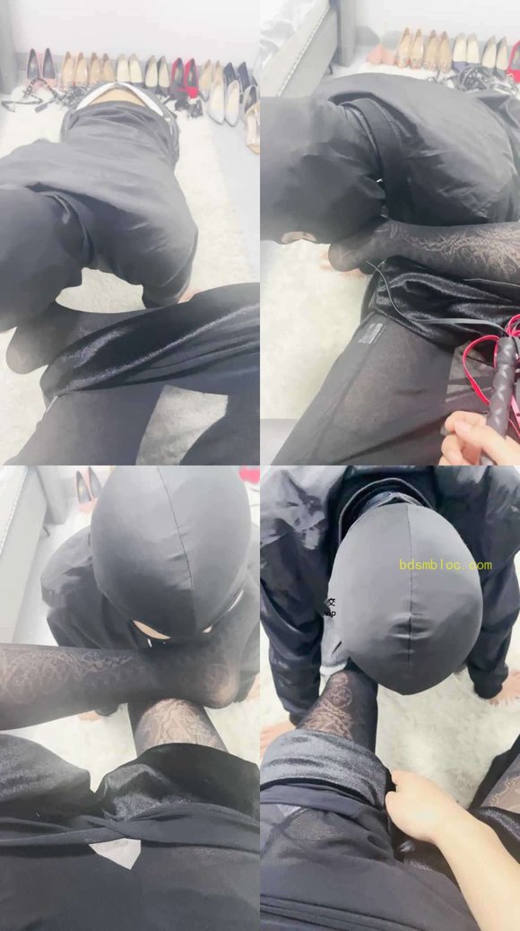 【兜兜】性感黑丝美腿恋足狂舔