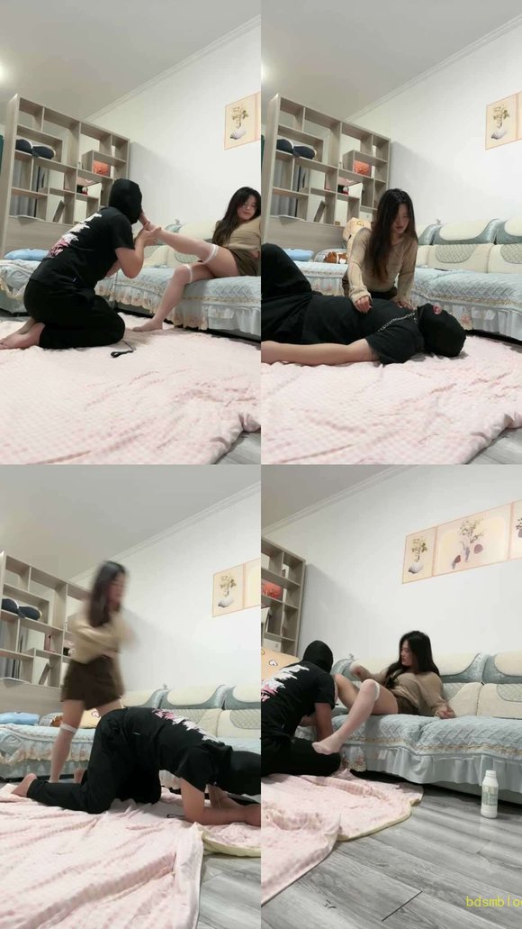 【子熙大人】白丝恋足舔/喂口水/坐脸窒息/掐乳转胯