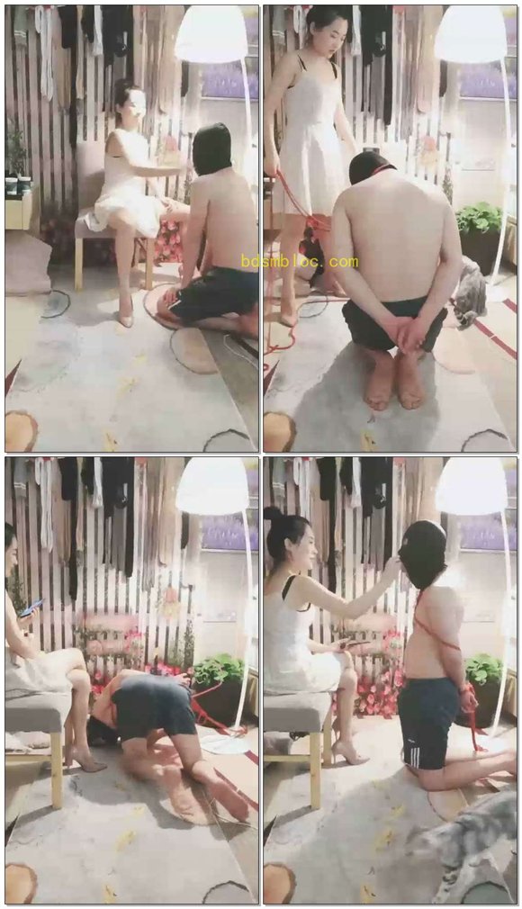 【依然S】耳光虐乳捆绑