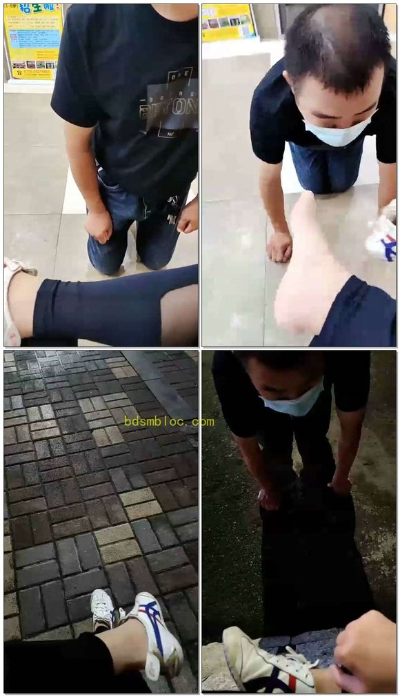 【艳主s】商场调奴，羞辱，当着保安面前下跪