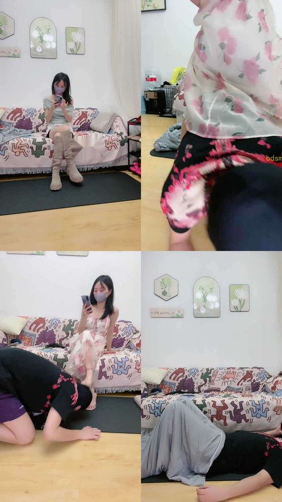 【安安sama】转胯狗爬/长靴全体重踩/裸足狂舔