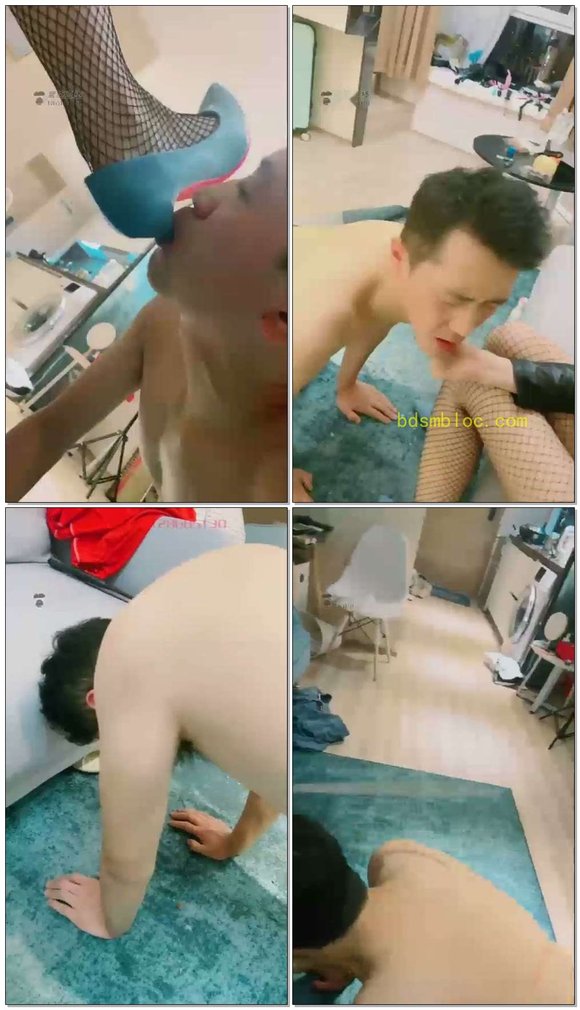 【冷菱S】重度虐奴，鞭打恋足虐乳