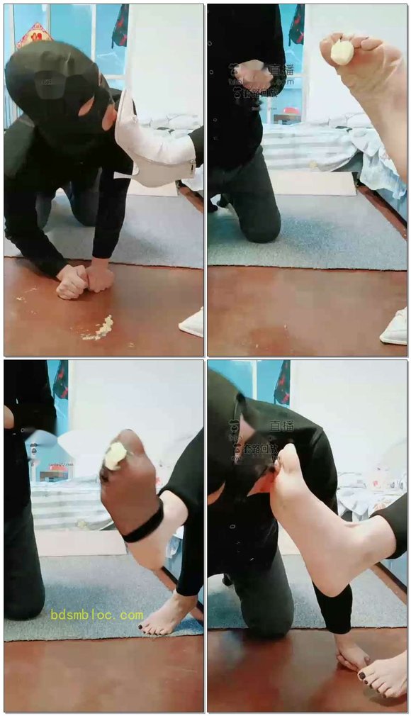 【BIBI团】脚喂食