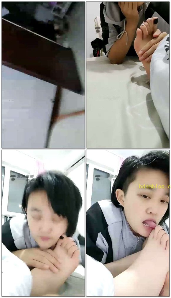 【冰女王】女奴伺候洗脚，然后舌头按摩