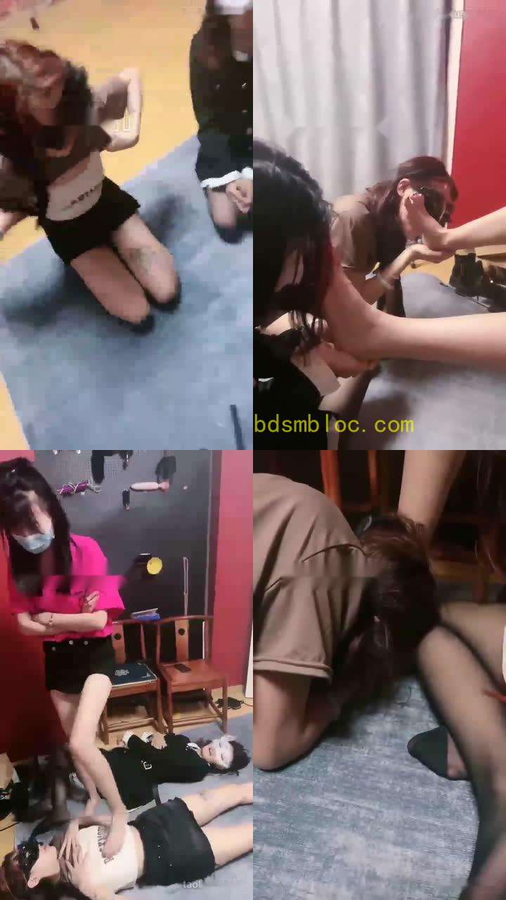 【天津女仆】和176高的闺蜜狠狠玩双女奴
