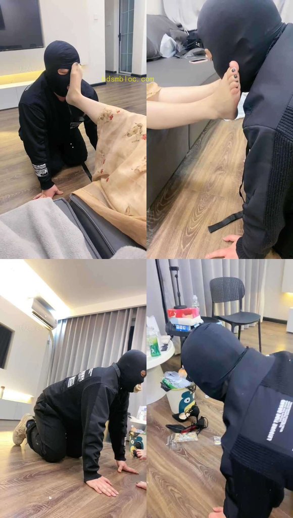 【七七】拉丝口水咀嚼物/插嘴/清理脚趾/美jio捂脸/丝袜塞嘴