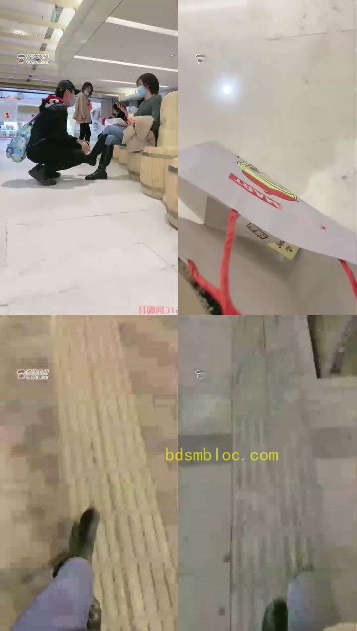 【美离子】商场素人推销鞋油