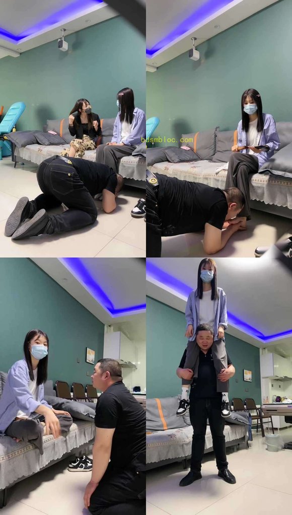 【文文】带素人闺蜜调-全体重跳踩/骑脖子转圈/手脚耳光