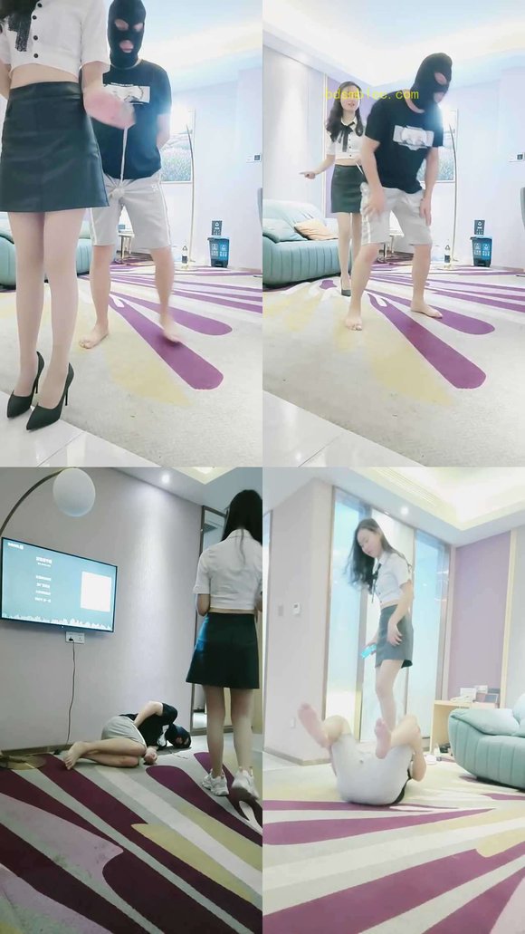 【小小小魔女】绳子捆下面遛狗/暴力提档