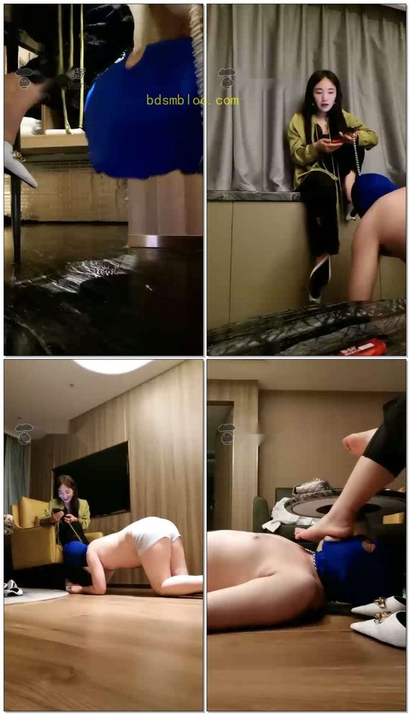 【Michelle傲雪s】晨尿羞辱洗礼犯贱的狗，脏鞋底裸足晨尿羞辱废物狗