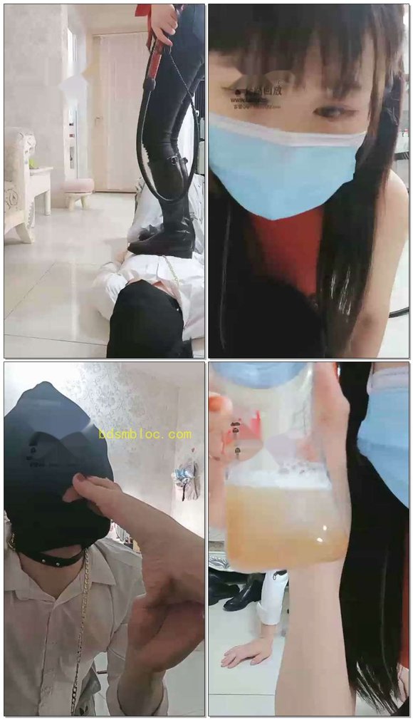 【新人玉姬s】重度调教，奶瓶羞辱喝圣水