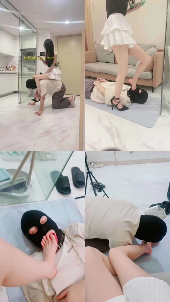 【Rina】长腿御姐裸足脏鞋底辱家奴