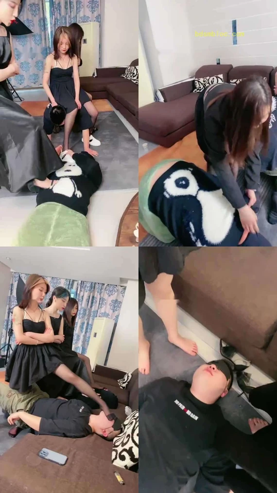 【领主老大】三位美女模特暴力虐杀