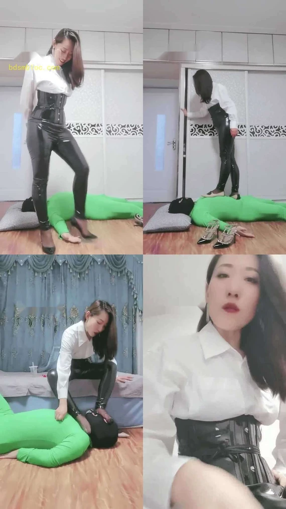 【冷御女王】全体重踩踏/踩狗头/虐乳/脚耳光